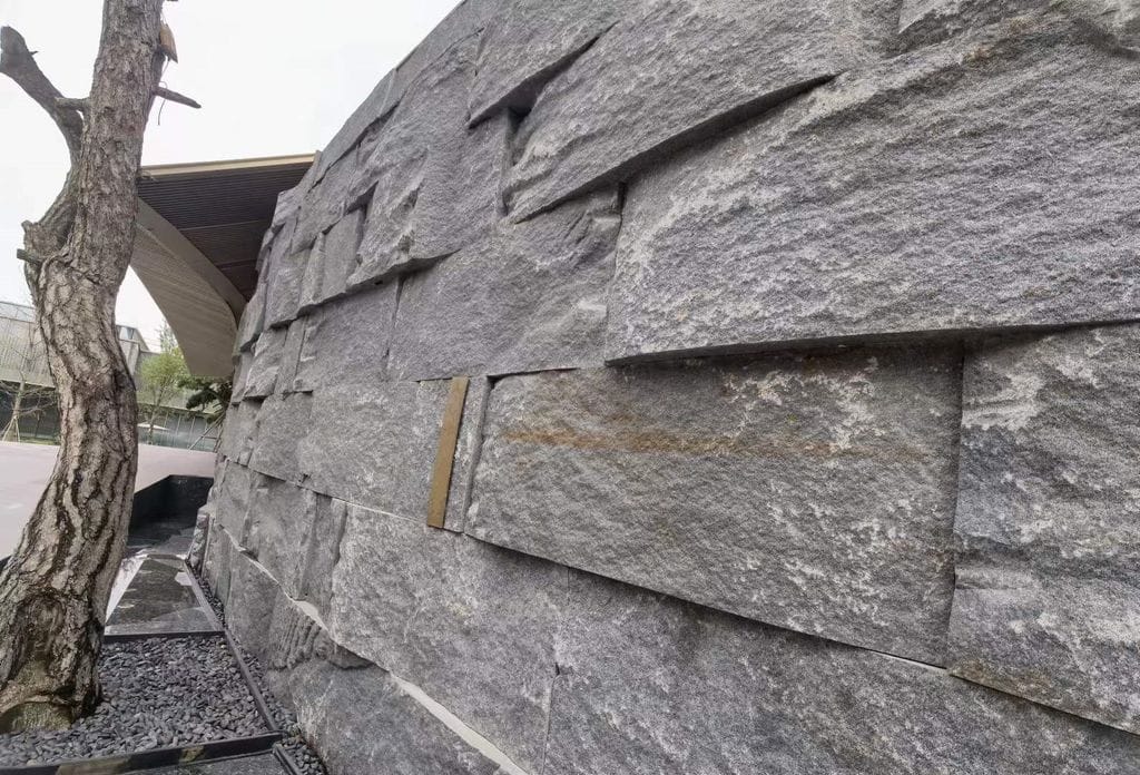 Zen Gray Granite - Quarry Skin Veneer | Stone Curators