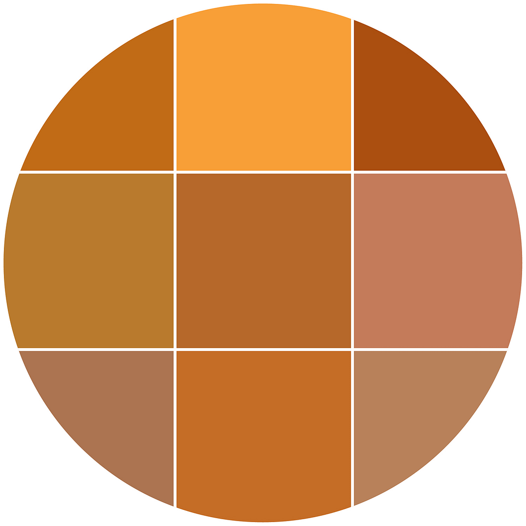 Color theme icon oranges