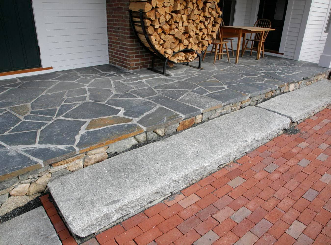 Reclaimed foundation stone step - Stone Curators