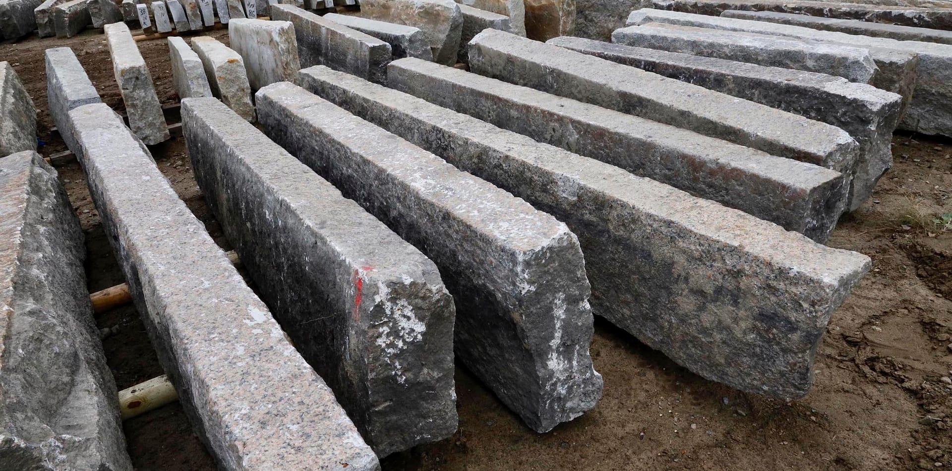 First generation granite curbstone