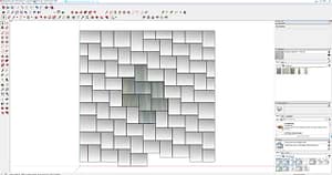 Bluestone Unique Herringbone - Large Format-3D-#1