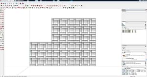 Bluestone Basket Weave - Small Format-3D-#7