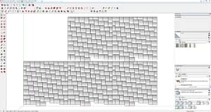 Bluestone Unique Herringbone - Large Format-3D-#7