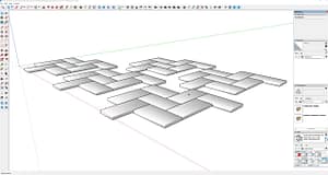 Paving-Stones-Squares-Rectangles-Dimensional-Standard-Herringbone-tight-joints-3D-#6