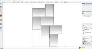 Paving-Stones-Squares-Rectangles-Dimensional-Unique-Herringbone-Tall-tight-joints-3D-#1