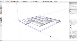 Paving-Stones-Squares-Rectangles-Dimensional-Standard-Herringbone-tight-joints-3D-#3