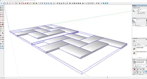 Paving-Stones-Squares-Rectangles-Dimensional-Standard-Herringbone-tight-joints-3D-#4
