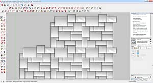 Paving-Stones-Squares-Rectangles-Dimensional-Tight-Joints-3D-#7