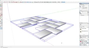 Paving-Stones-Squares-Rectangles-Dimensional-Unique-Herringbone-Tall-tight-joints-3D-#4