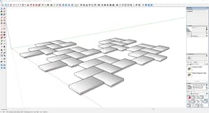 Paving-Stones-Squares-Rectangles-Dimensional-Unique-Herringbone-Tall-tight-joints-3D-#6