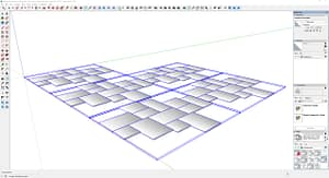 Paving-Stones-Squares-Rectangles--Dimensional-Universal-6-Piece-tight-joints-3D-#5