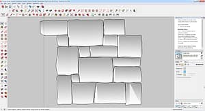 Paving-Stones-Squares-Rectangles-Roughly-Square-Roughly-Rectangular-Tight Joints-3D-#1