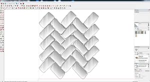 Cobbles-Herringbone-Pattern-Narrow-Side-Up-tight-joints-3D-#1