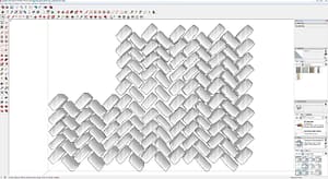 Cobbles-Herringbone-Pattern-Narrow-Side-Up-wide-joints-3D-#7