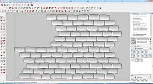 Cobblestone-Running-Bond-Pattern-Narrow-Side-Up-3D-#7