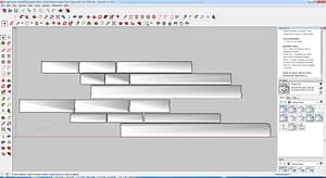 Paving Stones Squares Rectangles Planks Varied Heights Lengths -Sawn-Edges-Split-Ends-#1