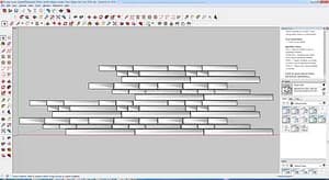 Paving Stones Squares Rectangles Planks Varied Heights Lengths -Sawn-Edges-Split-Ends-#7