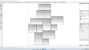 Paving-Stones-Squares-Rectangles--Dimensional-Universal-6-Piece-tight-joints-3D-#1