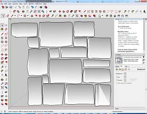 Paving-Stones-Squares-Rectangles-Roughly-Square-Roughly-Rectangular-3D-#1