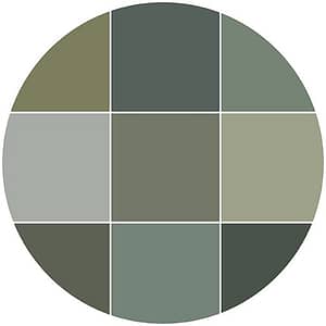 Greens natural stone color theme