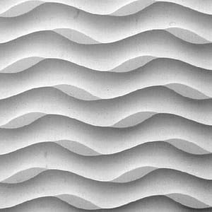 Carved natural stone surface finish example in grayscale