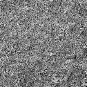 Waterjet natural stone surface finish example in grayscale