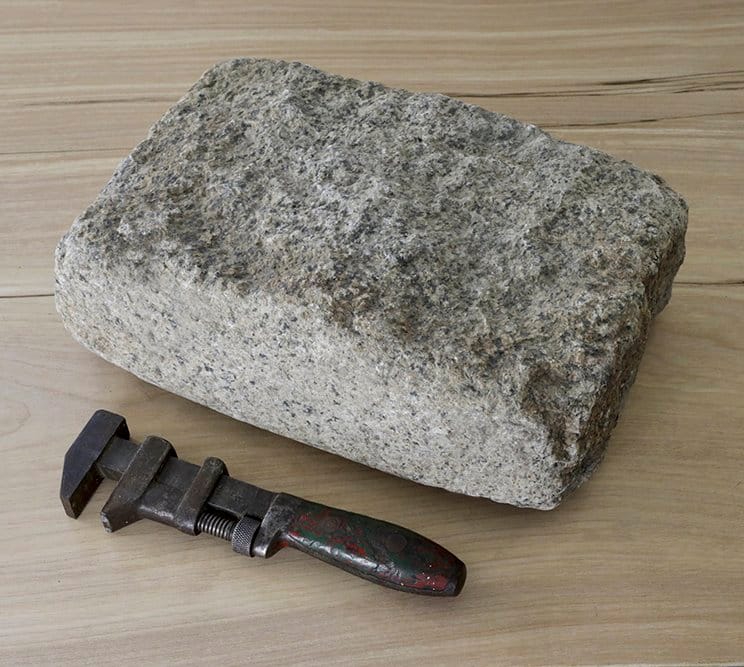 Jumbo reclaimed cobblestone wide side up