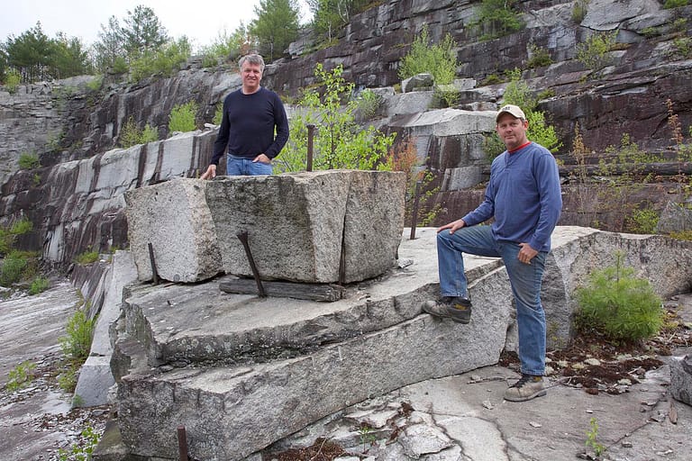 Gavin and Brad in quarry