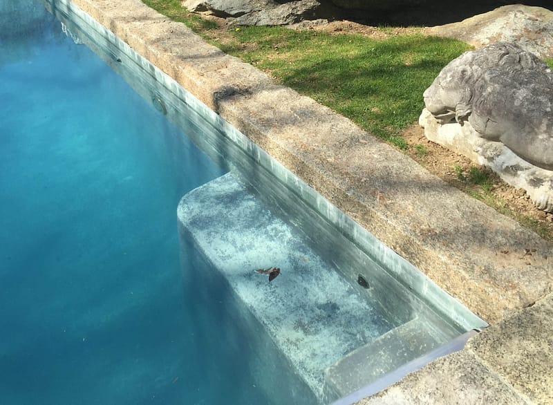 Reclaimed pool coping