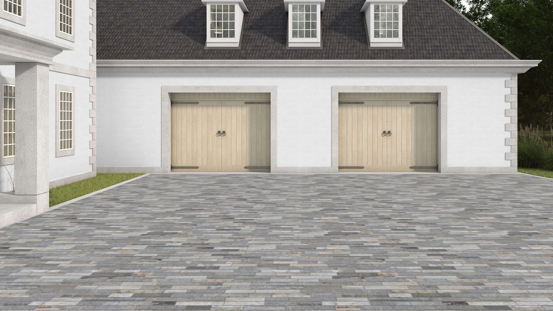 SDT1553 SDM453 M87 Reclaimed Third Generation Granite Curbstone - Weathered &amp; Worn | Pattern DP125 Paving - Planks 36" 48" 60" 72" Lengths 15" 16" 18" 15" 17" 15" Widths