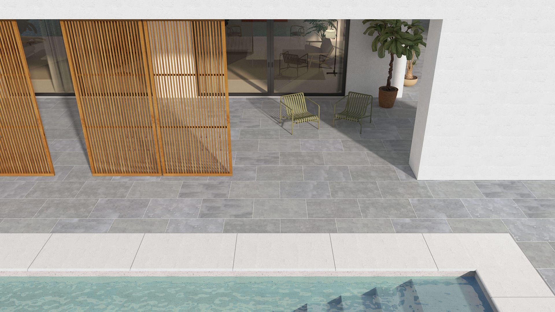  SDT1547 SDM500 M546 Belgian Bluestone - Scoured | Pattern DP061 Paving - Half Running Bond - Sawn Edge - Dimensional 3 Pieces 1 Size* | 36x24"