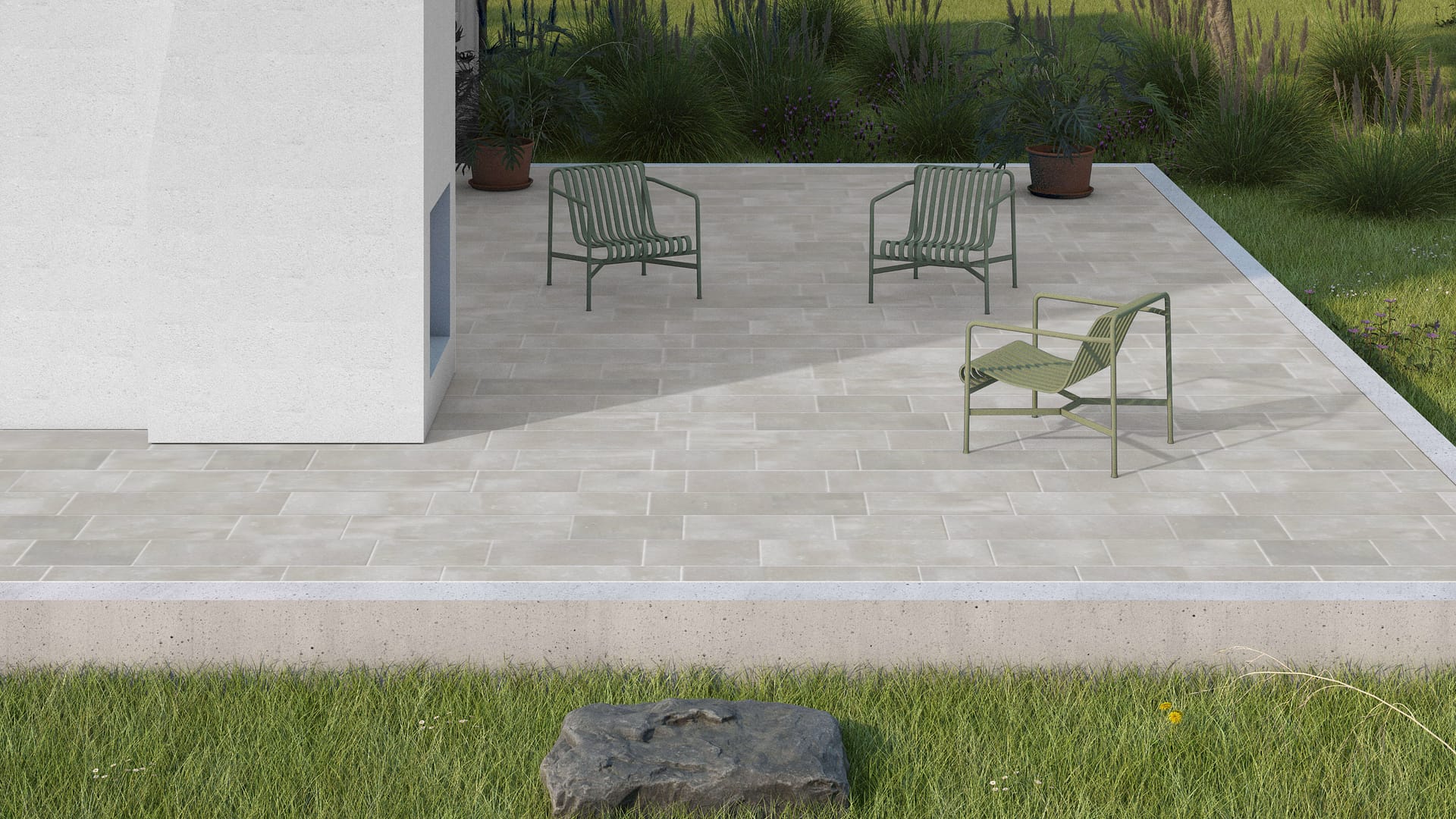  SDT1517 SDM491 M1086 Northern Bay Limestone - Acid Washed | Pattern DP087 Paving - Running Bond - Sawn Edge - Dimensional 22 Pieces 3 Sizes | 18x12"(8) 24x12"(6) 36x12"(8)