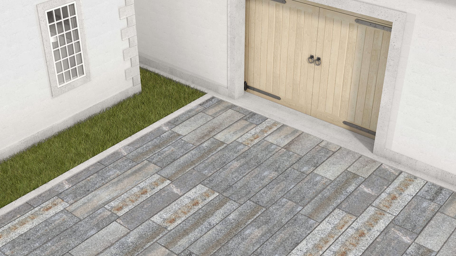  SDT1552 SDM453 M87 Reclaimed Third Generation Granite Curbstone - Weathered &amp; Worn | Pattern DP126 Paving - Planks 36'' 48'' 60'' 72'' Lengths 18'' 15'' 17'' 16'' 15'' 18'' Widths