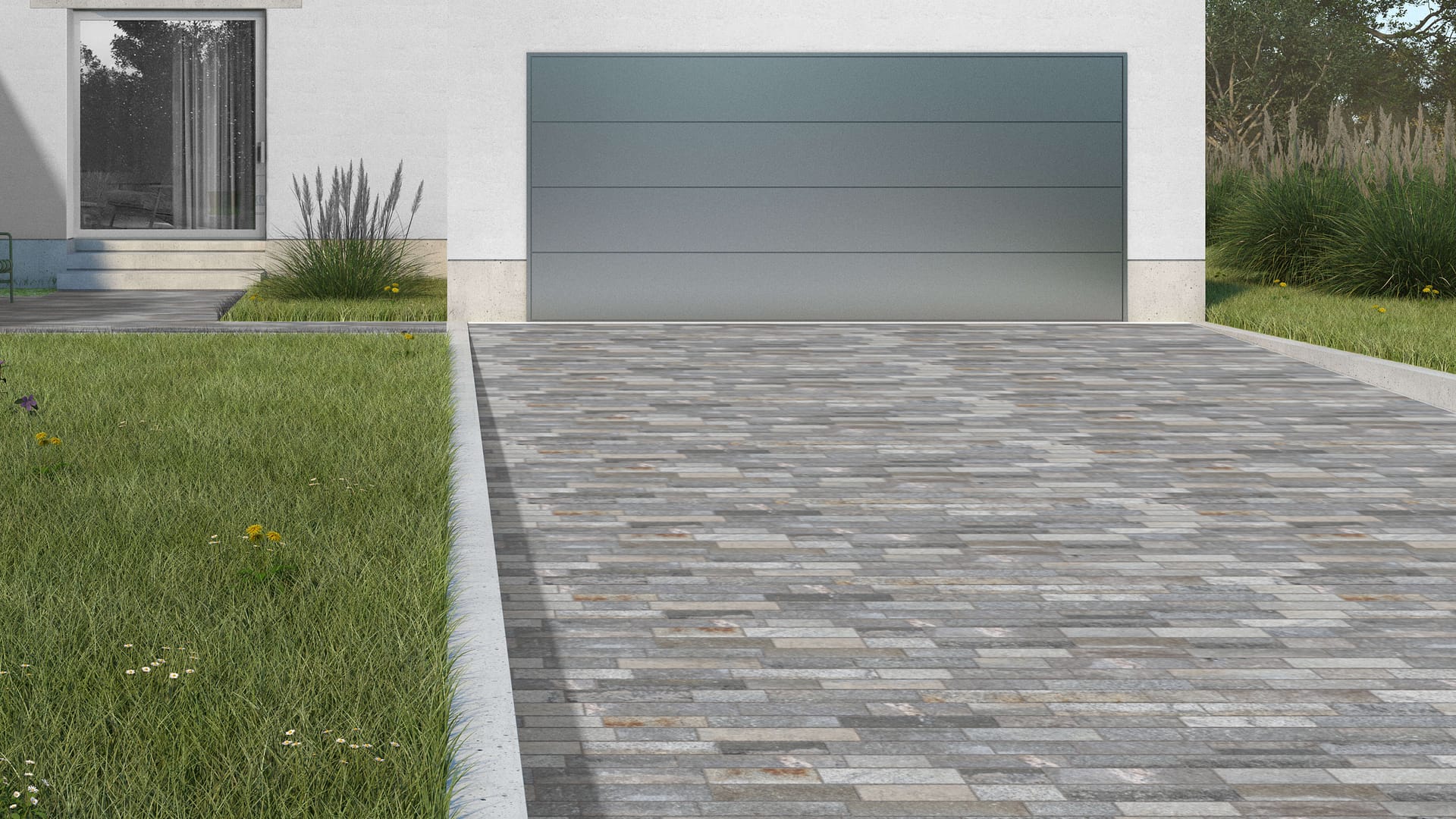  SDT1552 SDM453 M87 Reclaimed Third Generation Granite Curbstone - Weathered &amp; Worn | Pattern DP126 Paving - Planks 36'' 48'' 60'' 72'' Lengths 18'' 15'' 17'' 16'' 15'' 18'' Widths