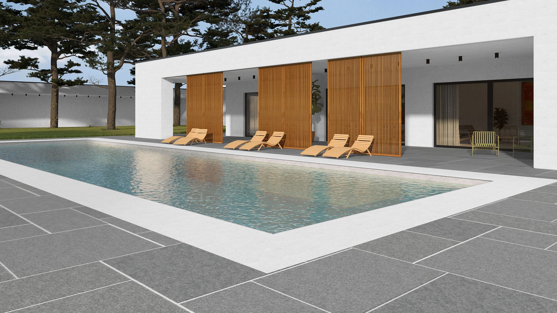  SDT1476 SDM431 M902 Superior Northern Granite - Sand Blasted | Pattern DP094 Paving - Universal - Sawn Edge - Dimensional 14 Pieces 4 Sizes | 24x24”(4) 48x24”(2) 48x36”(4) 48x48”(4)