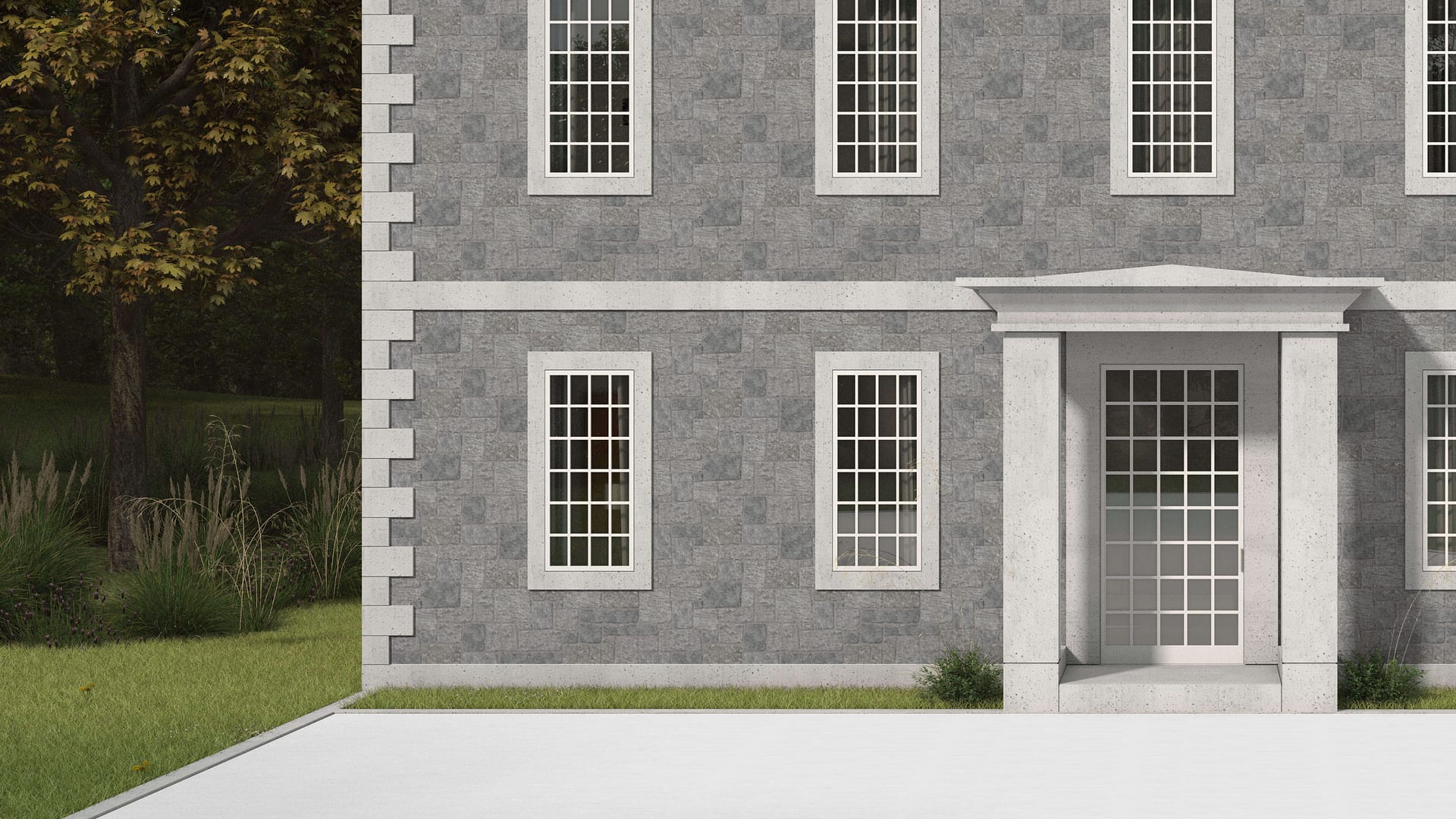 SDT1446 SDM408 P1181 Black River Mica Granite - Split-face | Pattern DP113 Veneer - Roughly Squares and Rectangles - Split Edge - Random Sizes