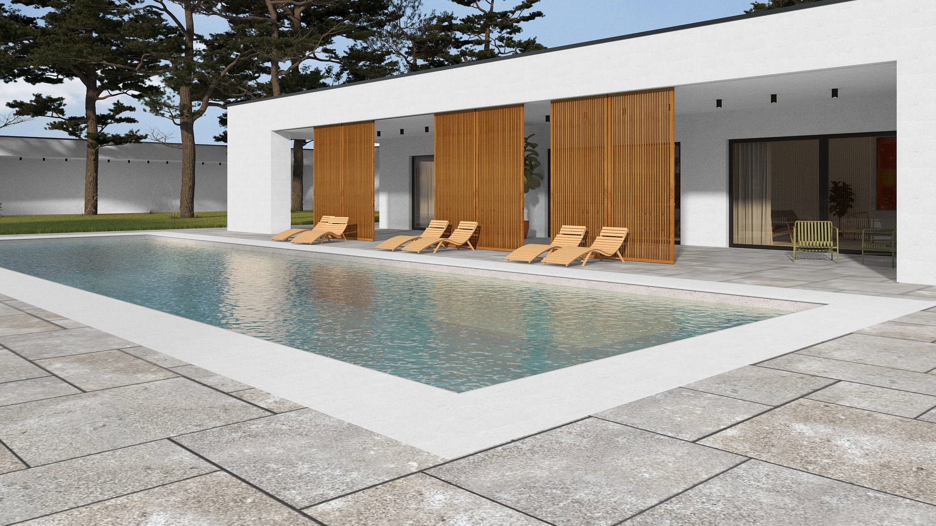  SDT1375 SDM387 M735 Bavarian Dolomite Gray Limestone - Bush Hammered | Pattern DP094 Paving - Universal - Sawn Edge - Dimensional 14 Pieces 4 Sizes | 24x24”(4) 48x24”(2) 48x36”(4) 48x48”(4)