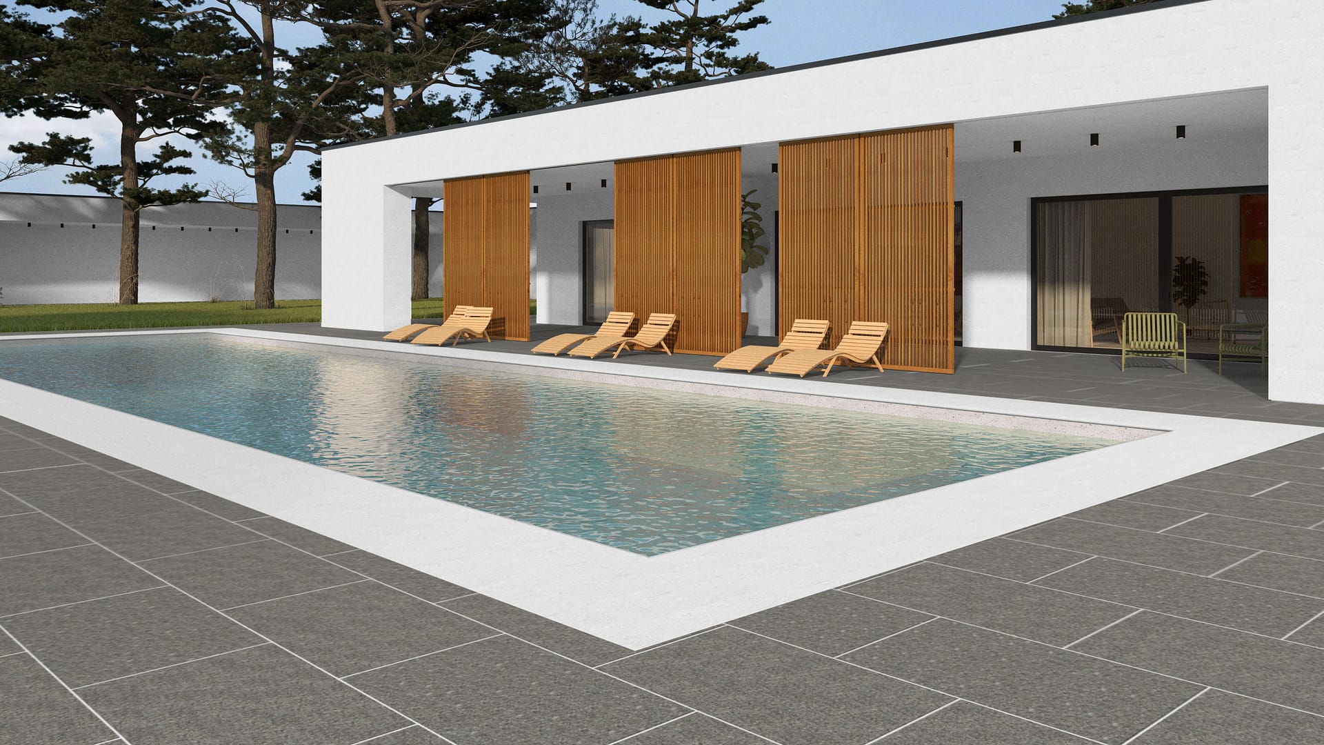  SDT1456 SDM433 M902 Superior Northern Granite - Flamed | Pattern DP061 Paving - Half Running Bond - Sawn Edge - Dimensional 3 Pieces 1 Size* | 36x24"