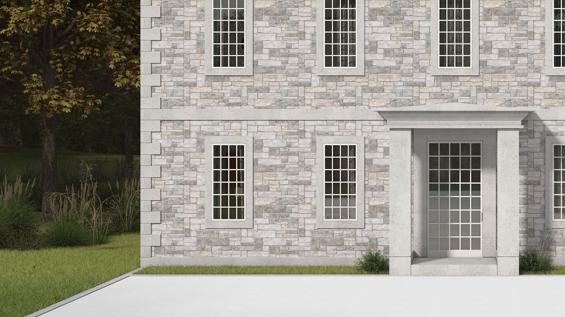 SDT1328 SDM389 M1255 Nordic Sierra Gray Limestone - Split-face Seamface | Pattern DP104 Veneer - Ashlar - Split Edge - Random Sizes 6x2" to 18x9" | Thin