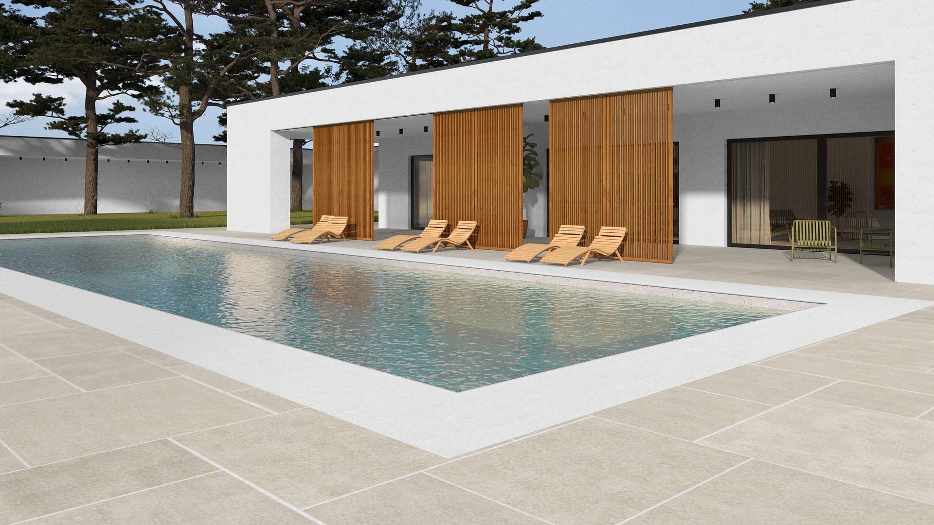  SDT1561 SDM497 M1297 Mediterranean Cream Limestone - Sand Blasted | Pattern DP094 Paving - Universal - Sawn Edge - Dimensional 14 Pieces 4 Sizes | {24x24”(4) 48x24”(2) 48x36”(4) 48x48”(4)