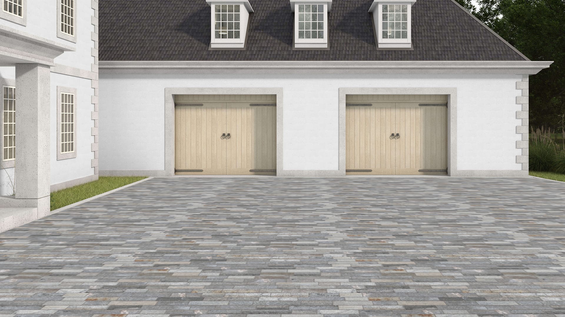  SDT1552 SDM453 M87 Reclaimed Third Generation Granite Curbstone - Weathered &amp; Worn | Pattern DP126 Paving - Planks 36'' 48'' 60'' 72'' Lengths 18'' 15'' 17'' 16'' 15'' 18'' Widths