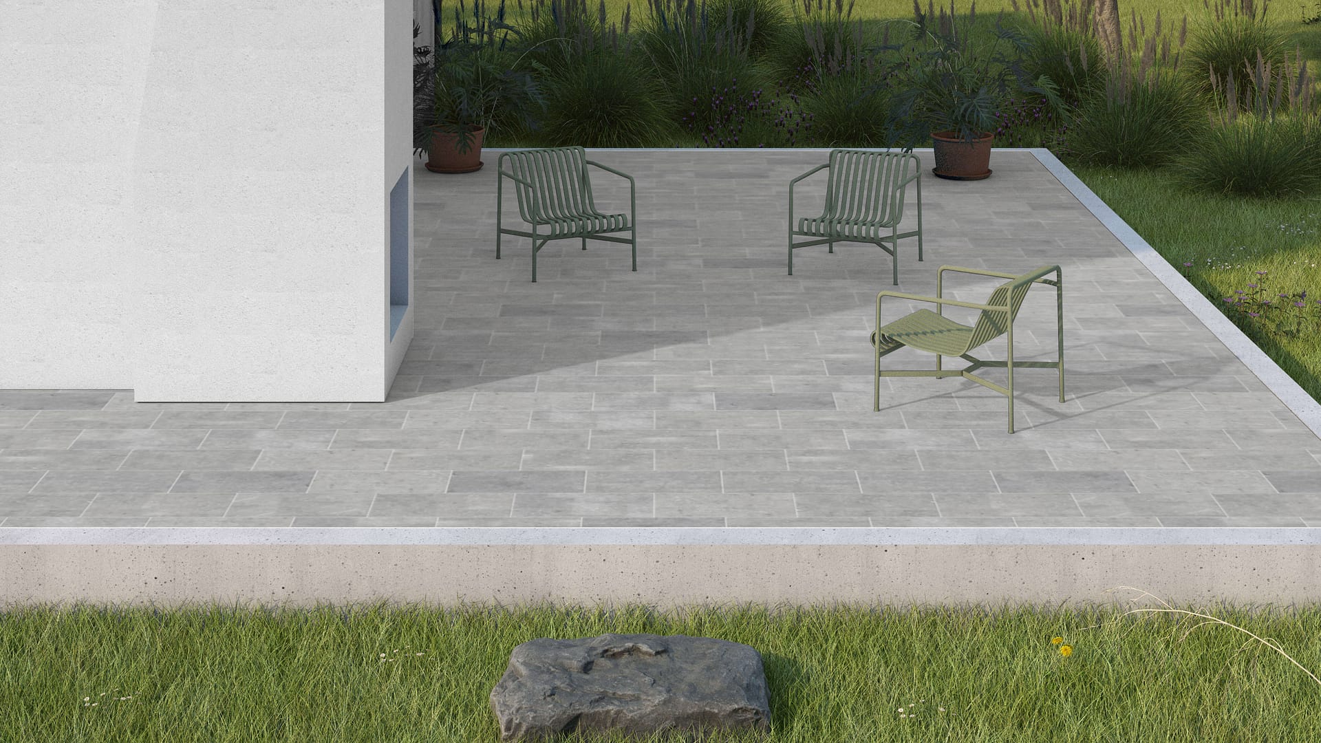 SDT1530 SDM488 M546 Belgian Bluestone - Enoskin | Pattern DP061 Paving - Half Running Bond - Sawn Edge - Dimensional 3 Pieces 1 Size* | 24x12"