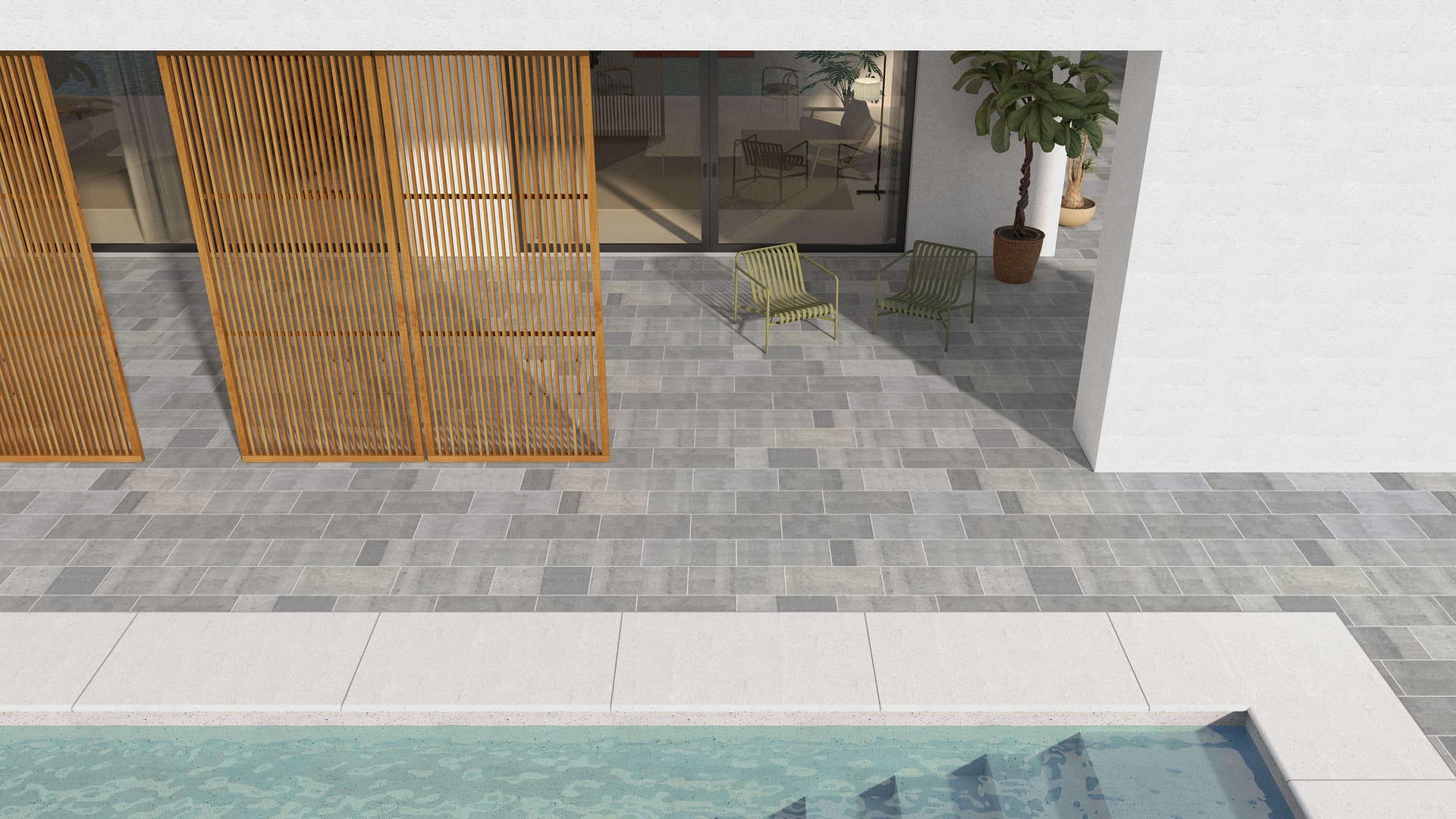  SDT1509 SDM496 M546 Belgian Bluestone - Sawn | Pattern DP061 Paving - Half Running Bond - Sawn Edge - Dimensional 3 Pieces 1 Size* | 24x12"