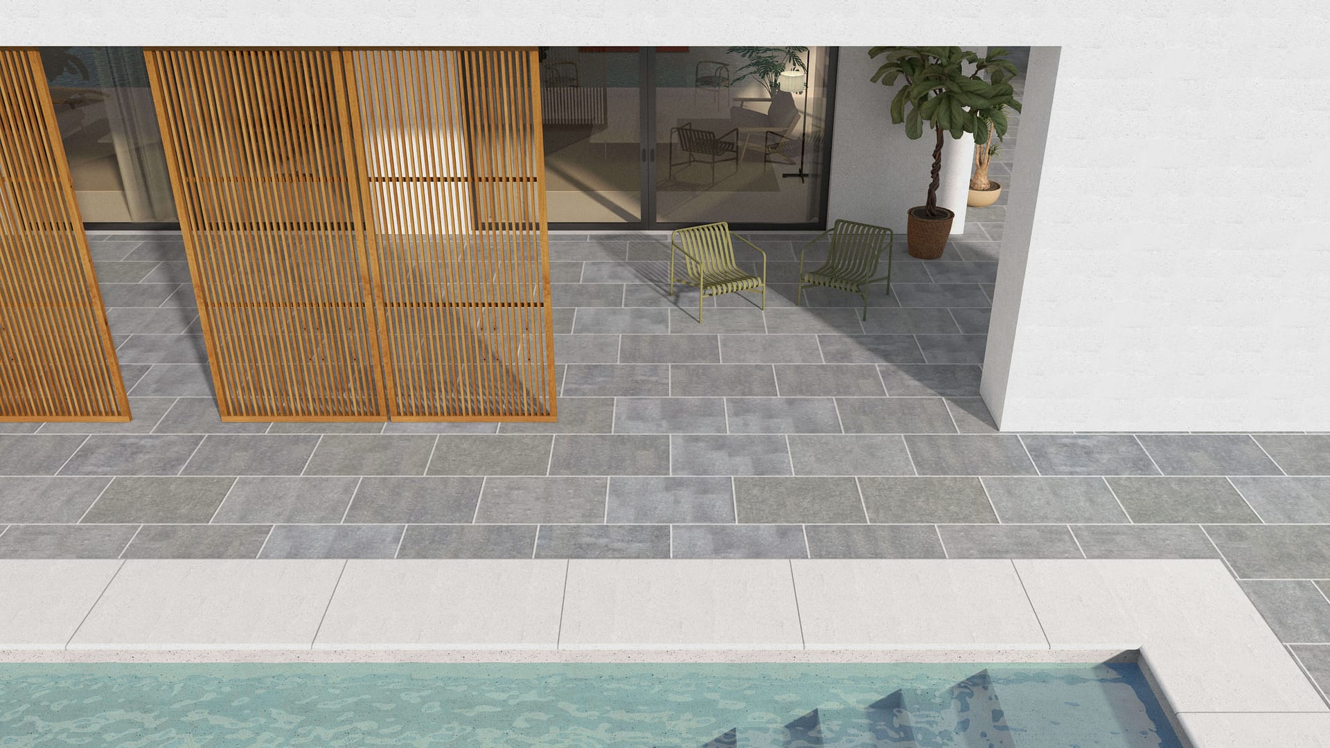  SDT1592 SDM489 M546 Belgian Bluestone - Enostyl | Pattern DP061 Paving - Half Running Bond - Sawn Edge - Dimensional 3 Pieces 1 Size* | 36x24"
