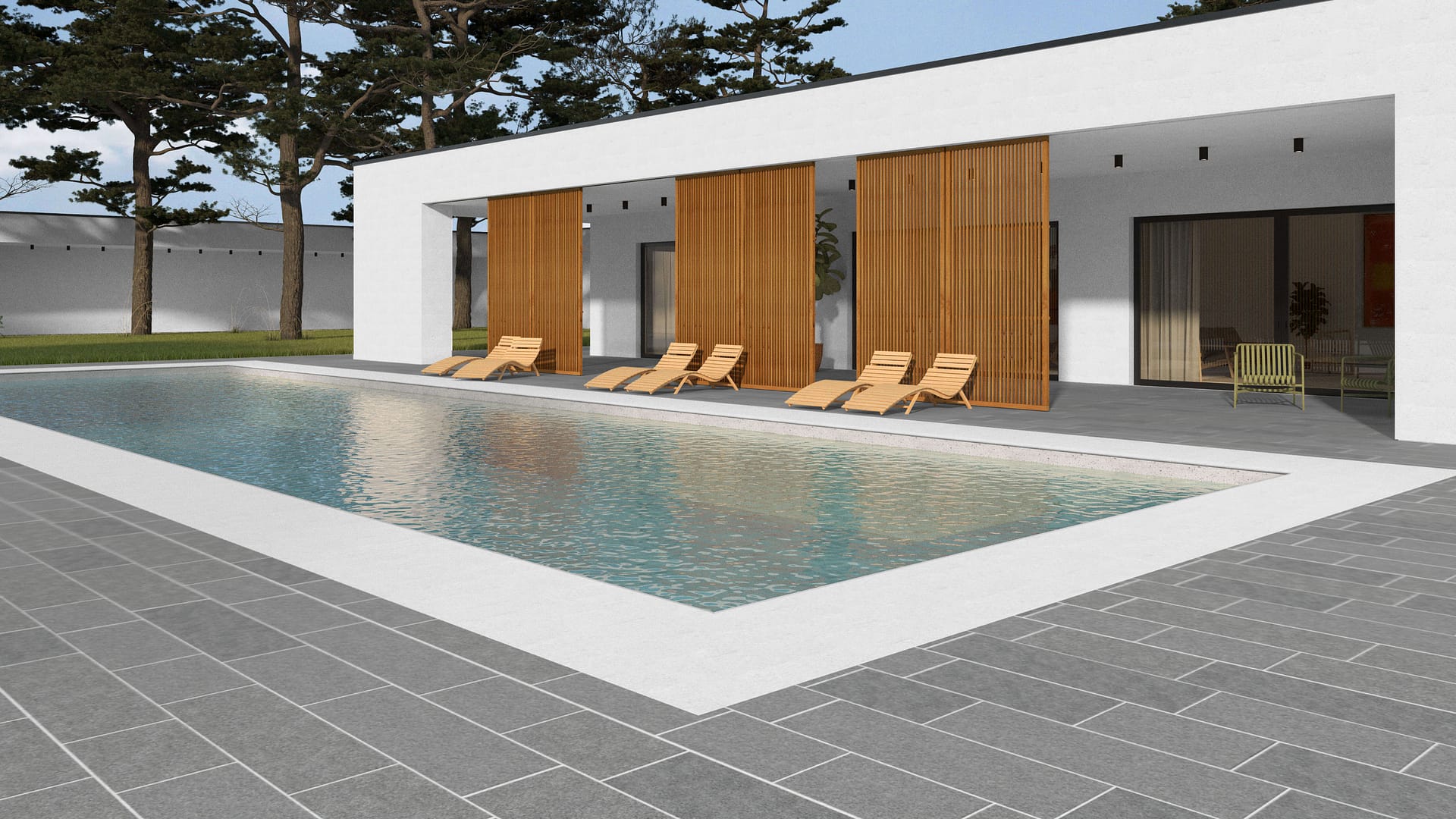  SDT1475 SDM431 M902 Superior Northern Granite - Sand Blasted | Pattern DP087 Paving - Running Bond - Sawn Edge - Dimensional 22 Pieces 3 Sizes | 18x12"(8) 24x12"(6) 36x12"(8)