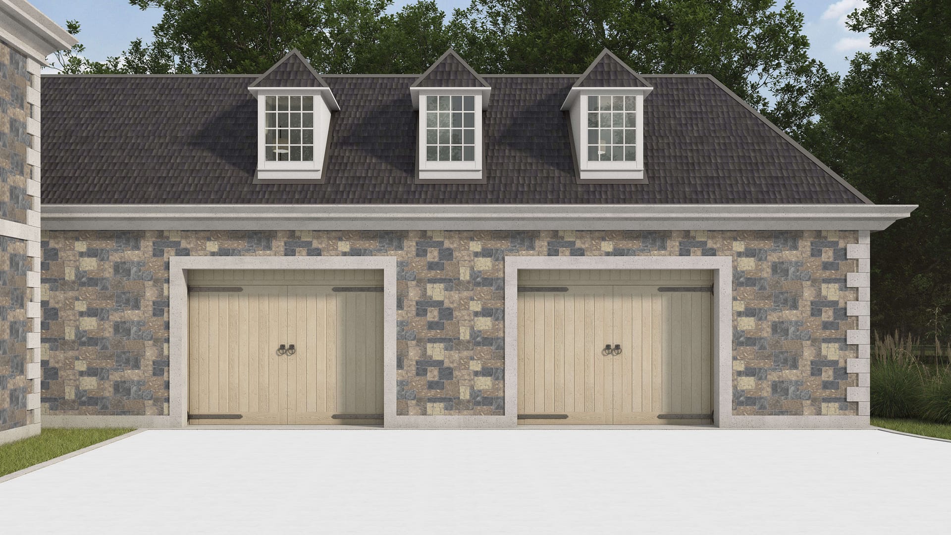 SDT1484 SDM409 P1186 Lake Korynth Fieldstone Blend - Split-face | Pattern DP113 Veneer - Roughly Squares and Rectangles - Split Edge - Random Sizes