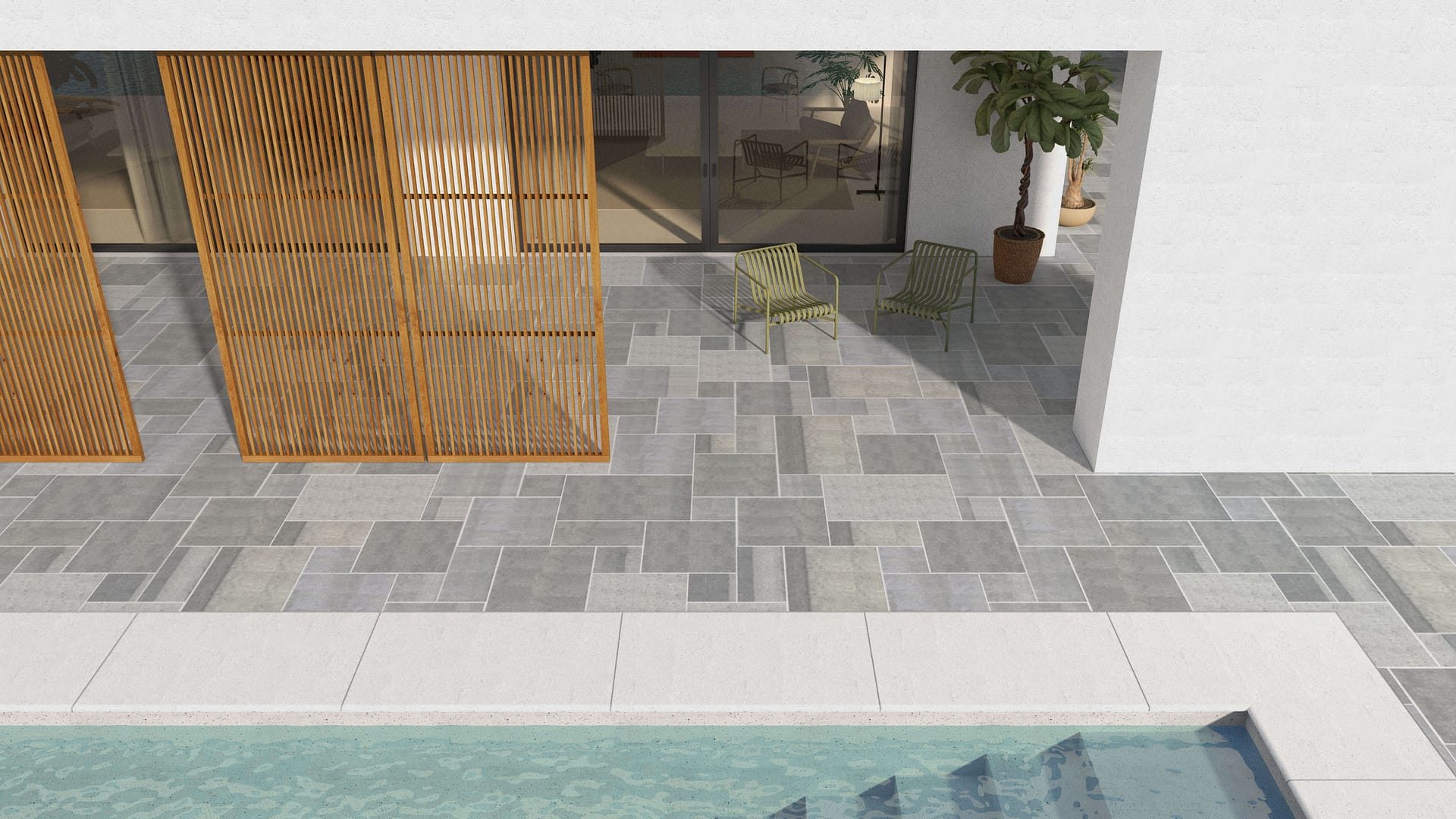  SDT1511 SDM496 M546 Belgian Bluestone - Sawn | Pattern DP086 Paving - Universal - Sawn Edge - Dimensional 12 Pieces 4 Sizes | 12x12”(4) 24x12”(2) 24x24”(4) 36x24”(2)