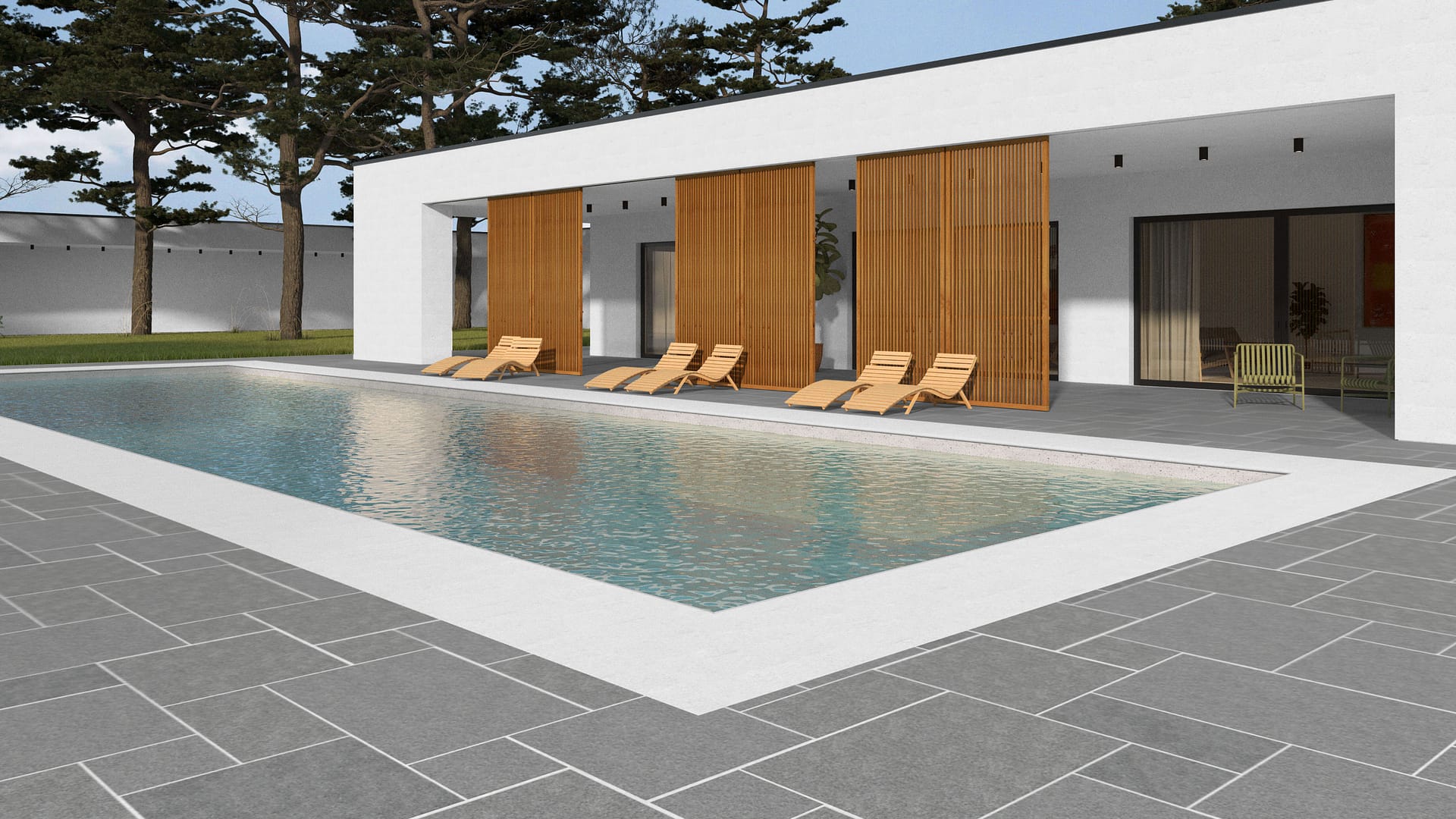  SDT1474 SDM431 M902 Superior Northern Granite - Sand Blasted | Pattern DP086 Paving - Universal - Sawn Edge - Dimensional 12 Pieces 4 Sizes | 12x12”(4) 24x12”(2) 24x24”(4),36x24”(2)