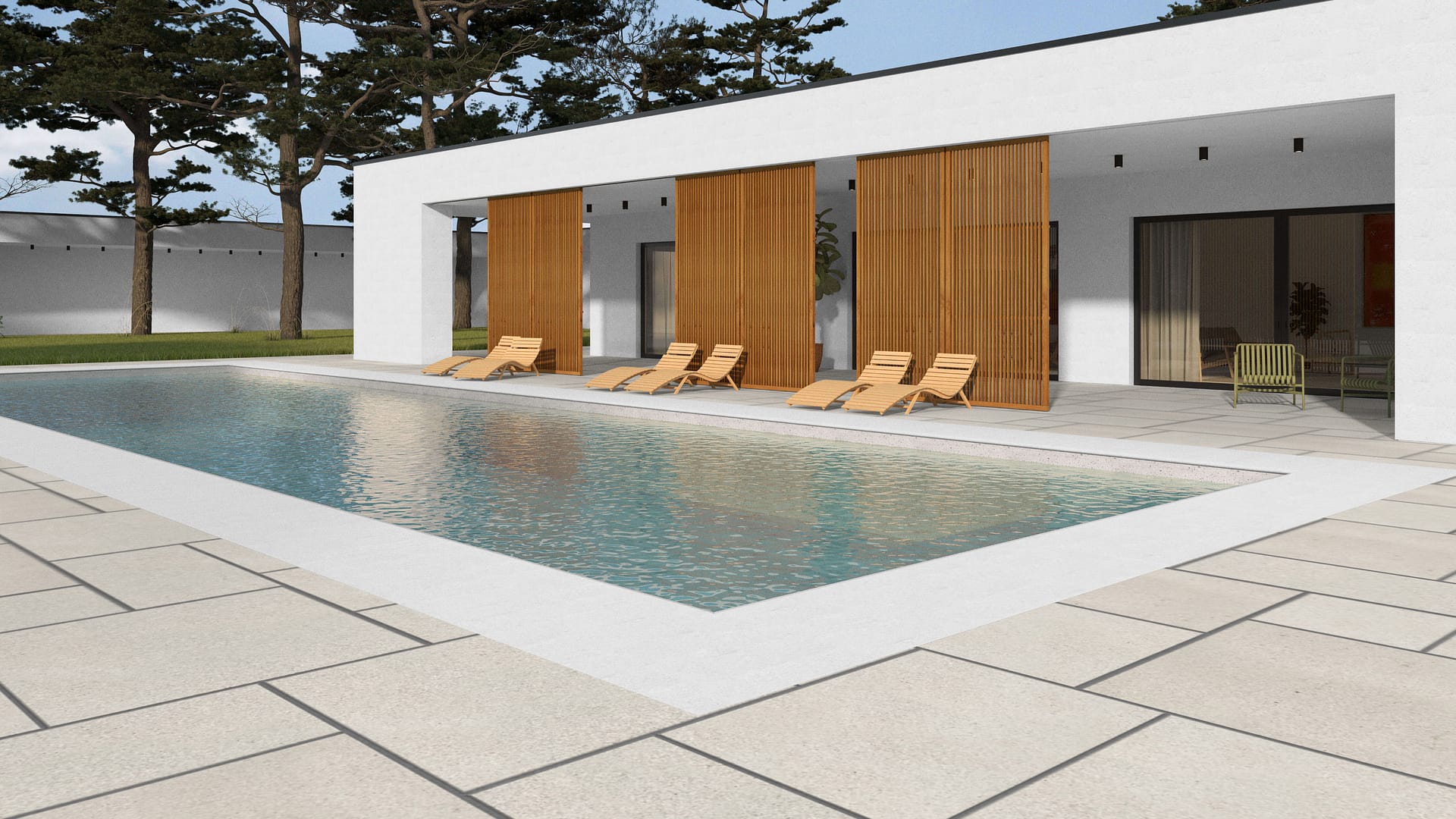  SDT1385 SDM386 M733 Bavarian Beige Limestone - Sand Blasted &amp; Tumbled | Pattern DP094 Paving - Universal - Sawn Edge - Dimensional 14 Pieces 4 Sizes | 24x24”(4) 48x24”(2) 48x36”(4) 48x48”(4)