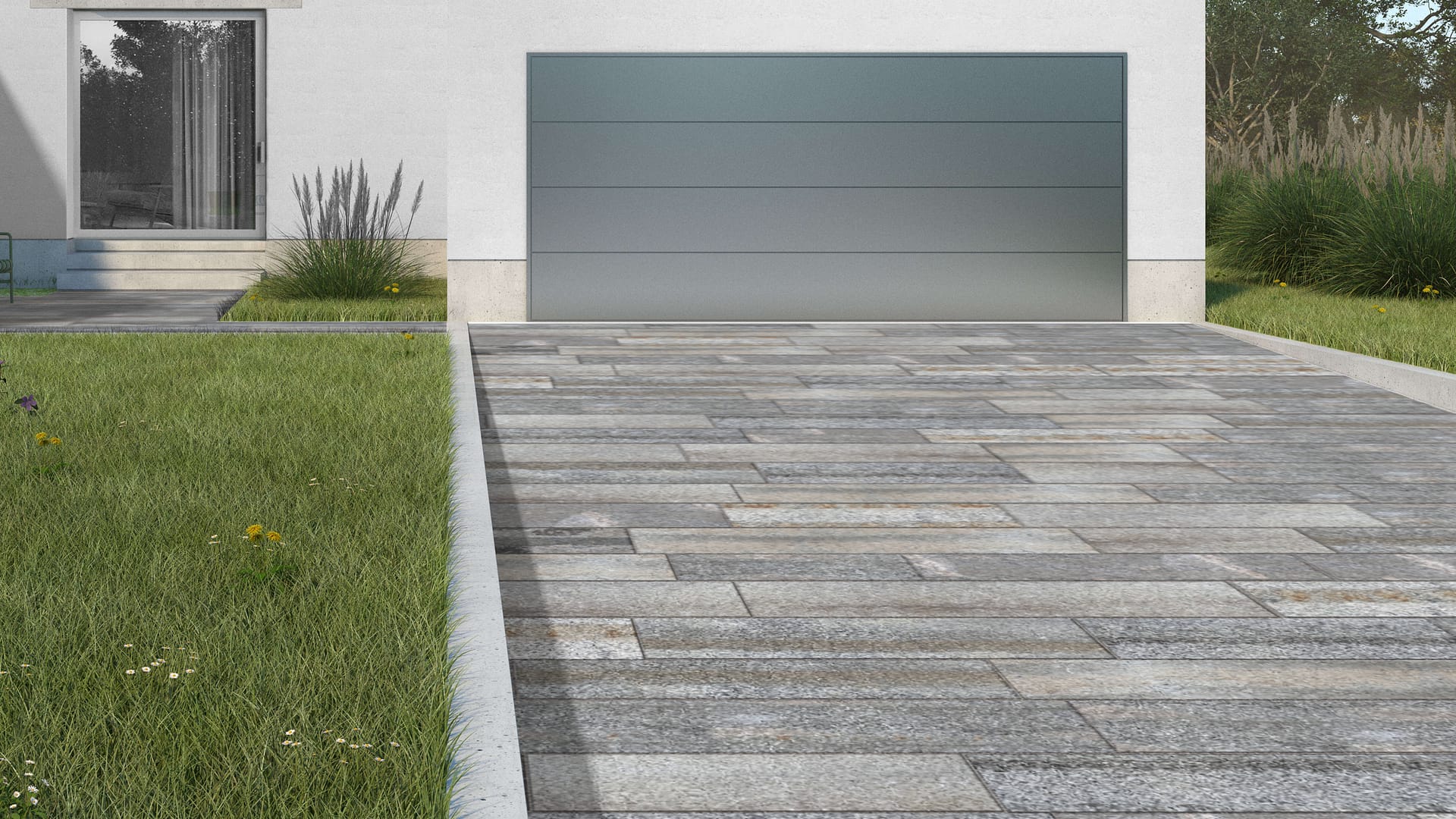  SDT1552 SDM453 M87 Reclaimed Third Generation Granite Curbstone - Weathered &amp; Worn | Pattern DP126 Paving - Planks 36'' 48'' 60'' 72'' Lengths 18'' 15'' 17'' 16'' 15'' 18'' Widths